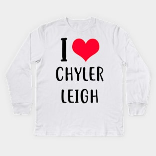 i love chyler leigh Kids Long Sleeve T-Shirt